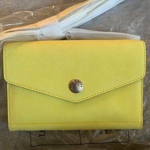 NWT Rag & Bone Soft Yellow Leather Wallet Purse